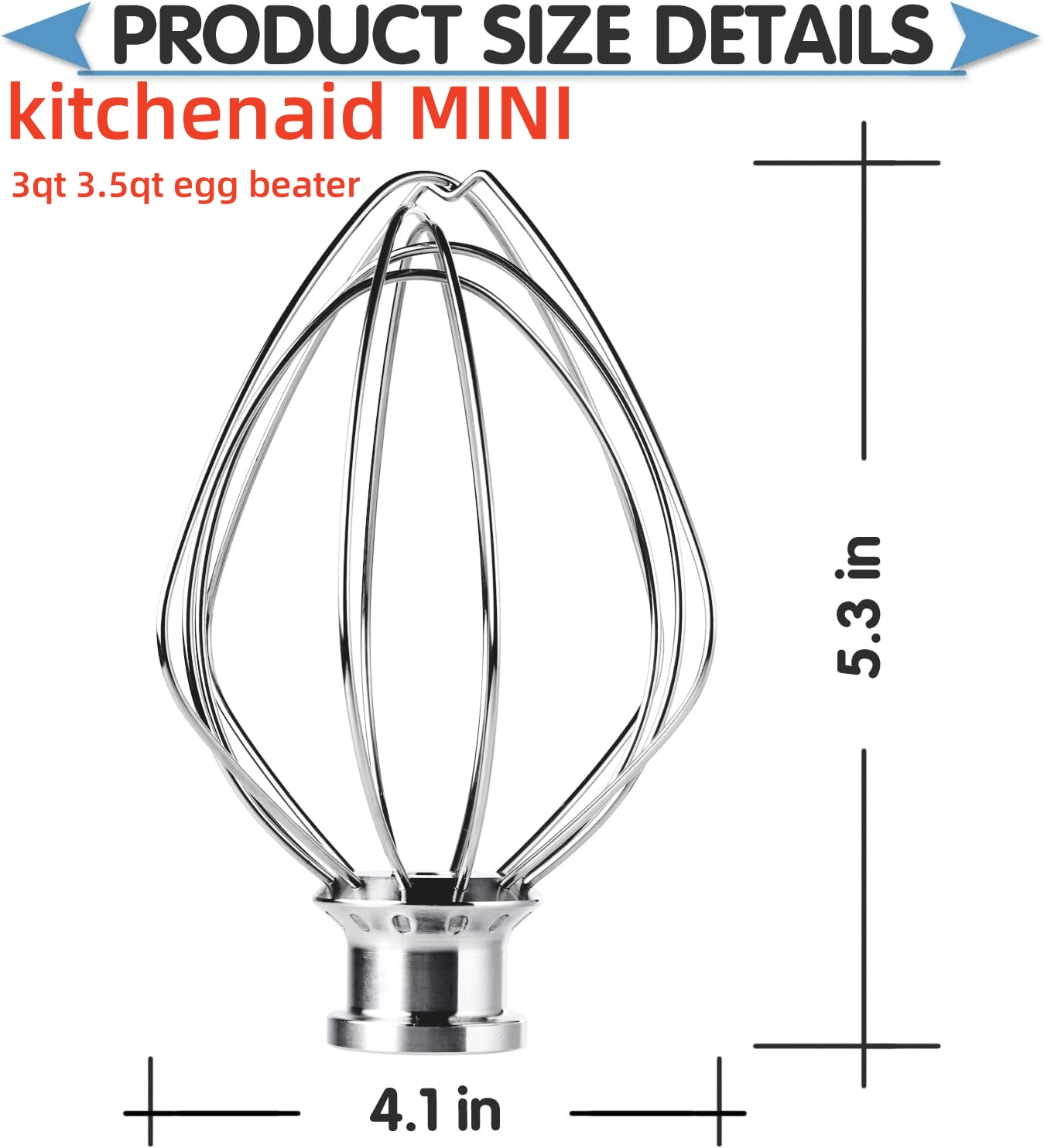 Kitchen Appliances Manufacturers - 6-Wire Whip Attachment MINI egg beat