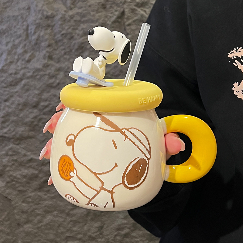 Kitchen Appliances Large - 2026 New Kawaii Snoopy Ceramic Mug