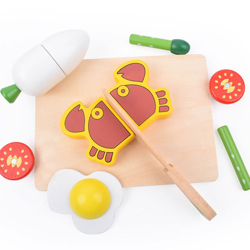 1PCS Wooden Toy Magnetic Cutti - Kitchen Appliances Kids review and price