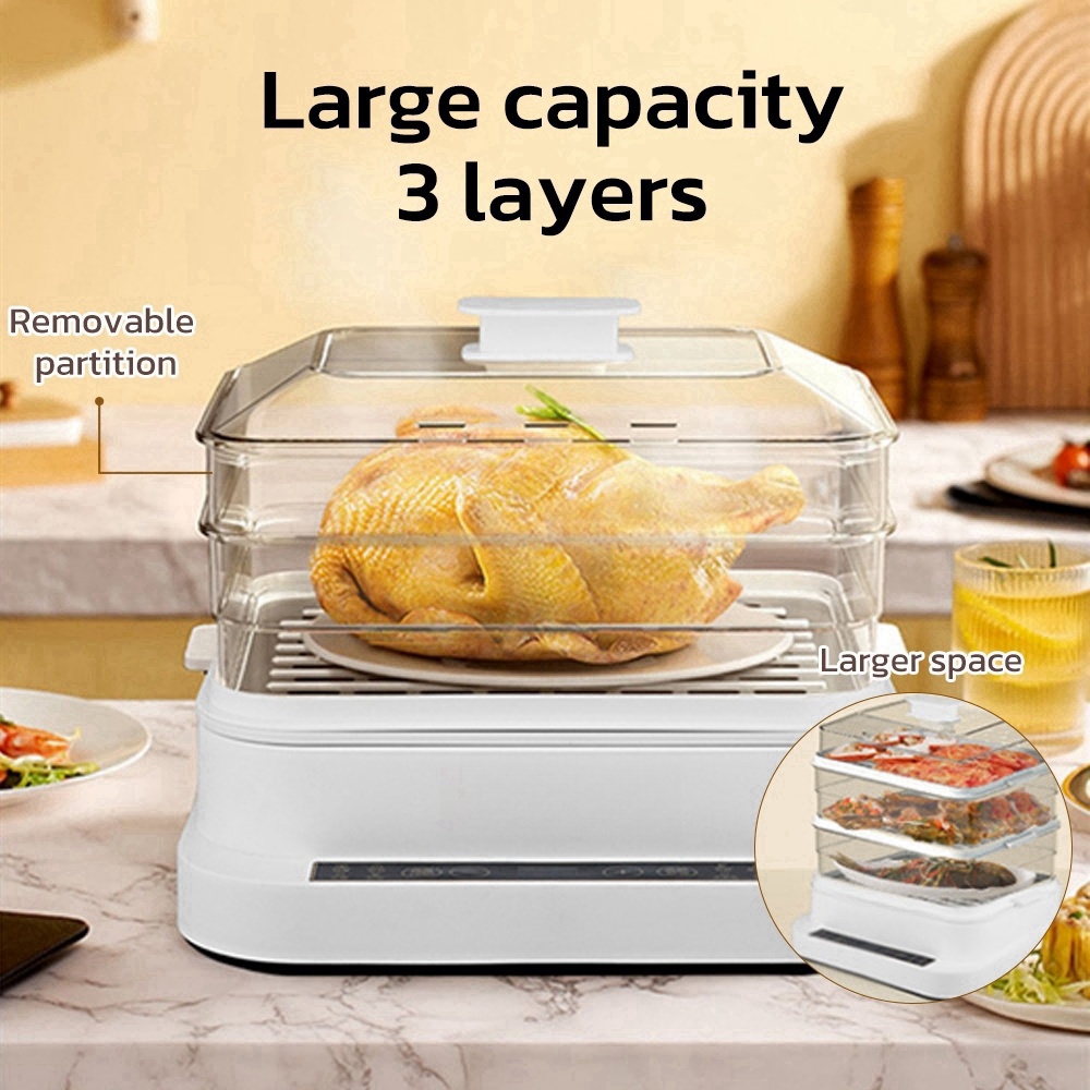 32L Smart Electric Steamer - 3 - Kitchen Appliances Large review and price
