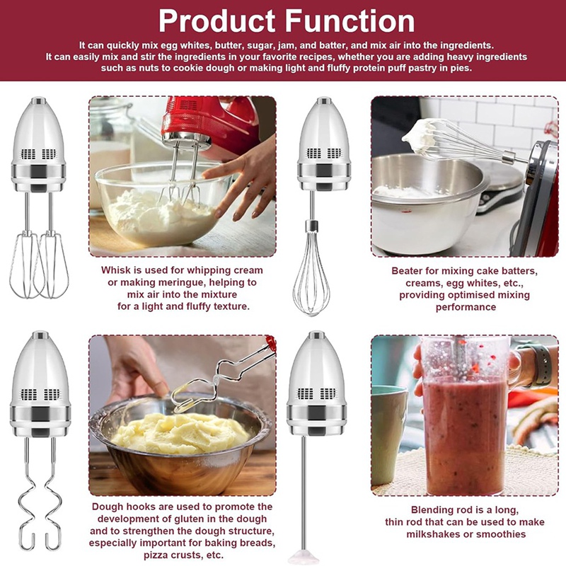 Hand Mixer Attachments Beater, - Kitchen Appliances Manufacturers review and price