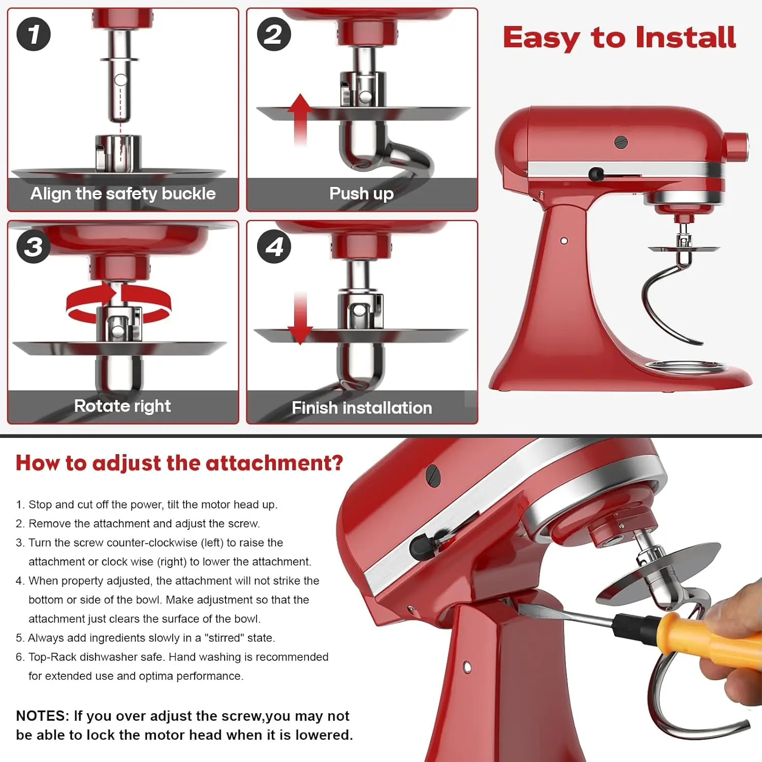 Dishwasher Safe,Spiral Dough H - Kitchen Appliances Manufacturers review and price