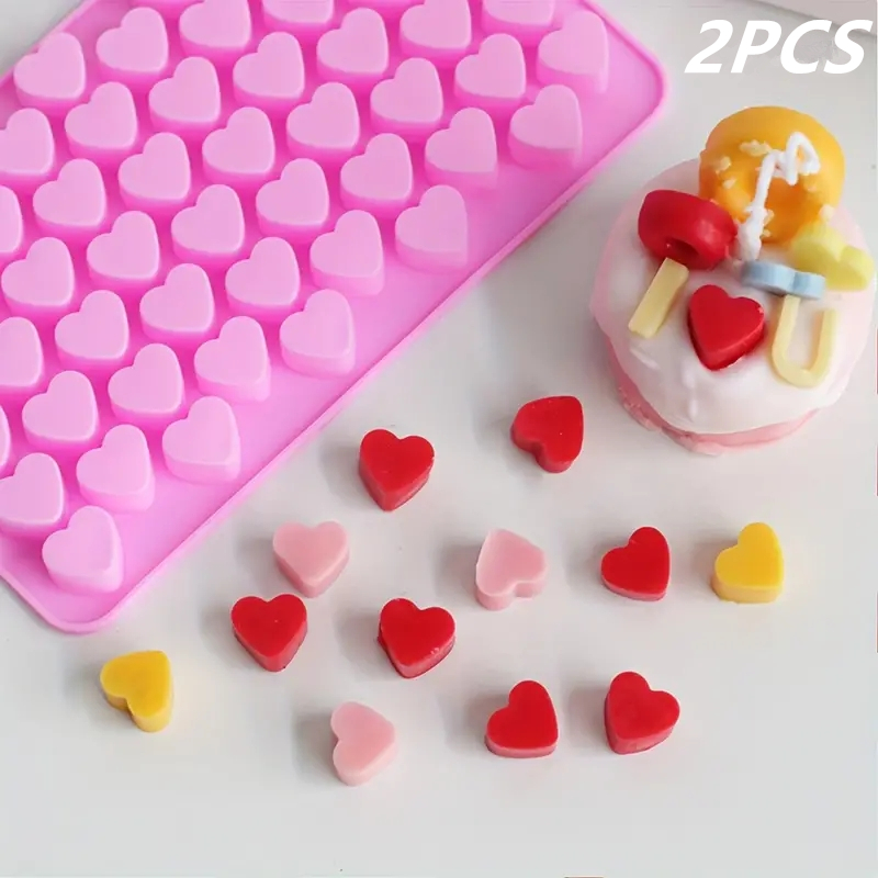 55 Mini Heart Shapes Silicone  - Kitchen Appliances Baking review and price
