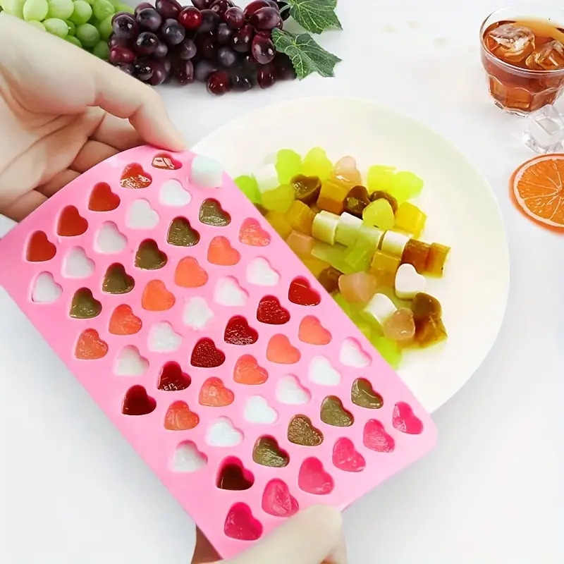 55 Mini Heart Shapes Silicone  - Kitchen Appliances Baking review and price