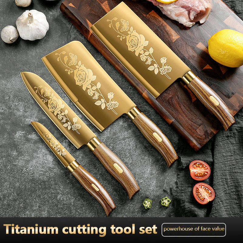 Golden Rose Pattern 4-pcs Kitc - Kitchen Appliances Luxury review and price