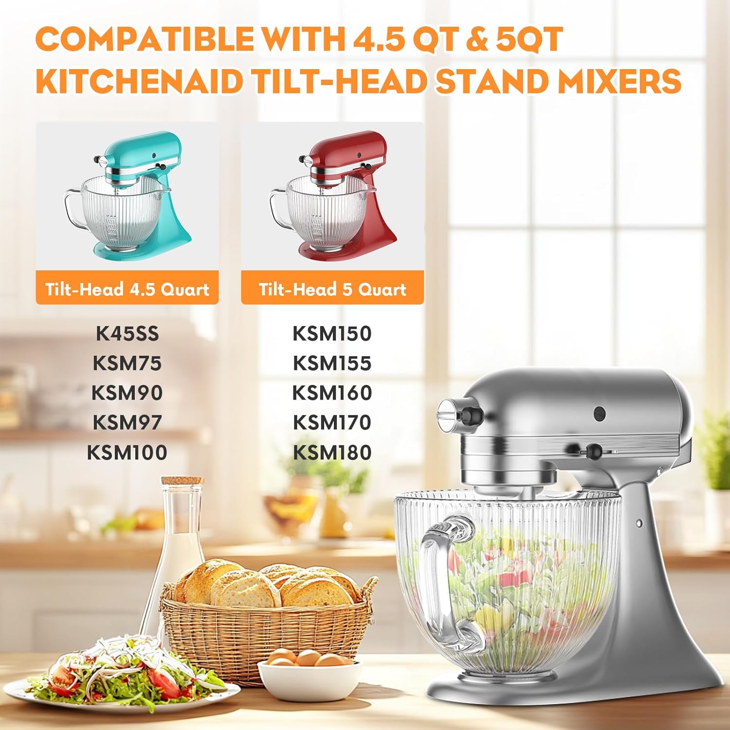 GVODE Glass Bowl for Kitchenai - Kitchen Appliances Manufacturers review and price
