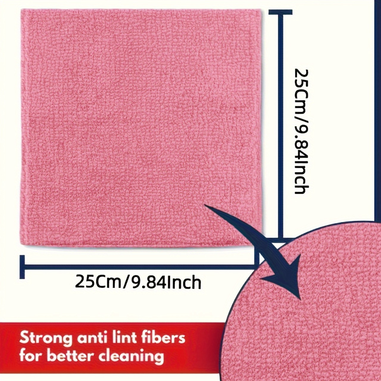 1-50Pcs Light Pink Microfiber  - Kitchen Appliances In review and price