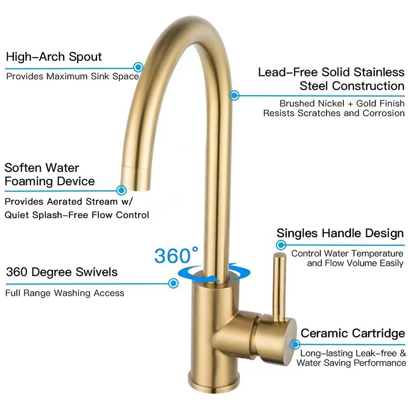 Kitchen Faucet 360° Swivel Fol - Kitchen Appliances Luxury review and price