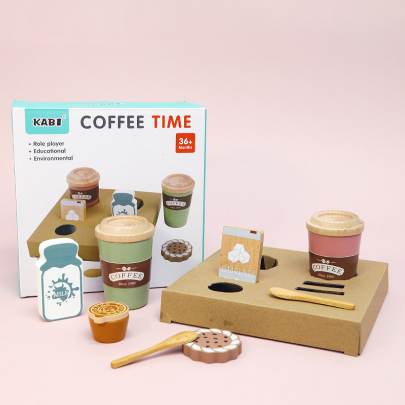 Kids Wooden Coffee Toy Set Tod - Kitchen Appliances Kids review and price